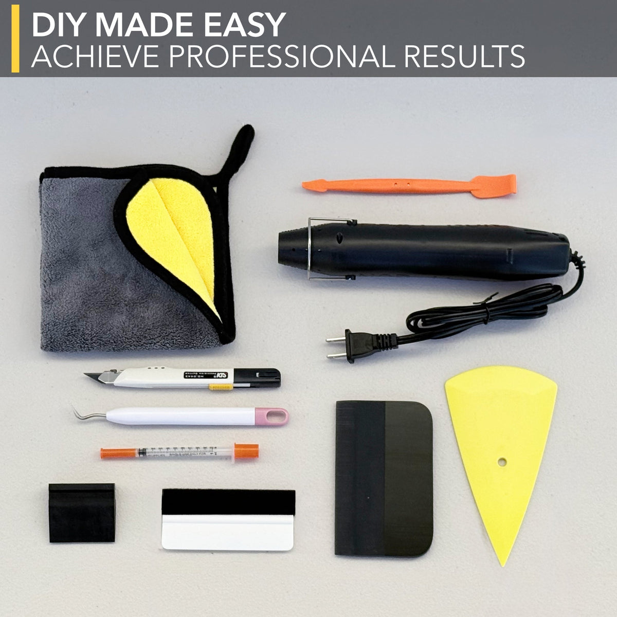 Pro Install Kit | Spray Bottle, Squeegees, Microfiber, Heat gun and more