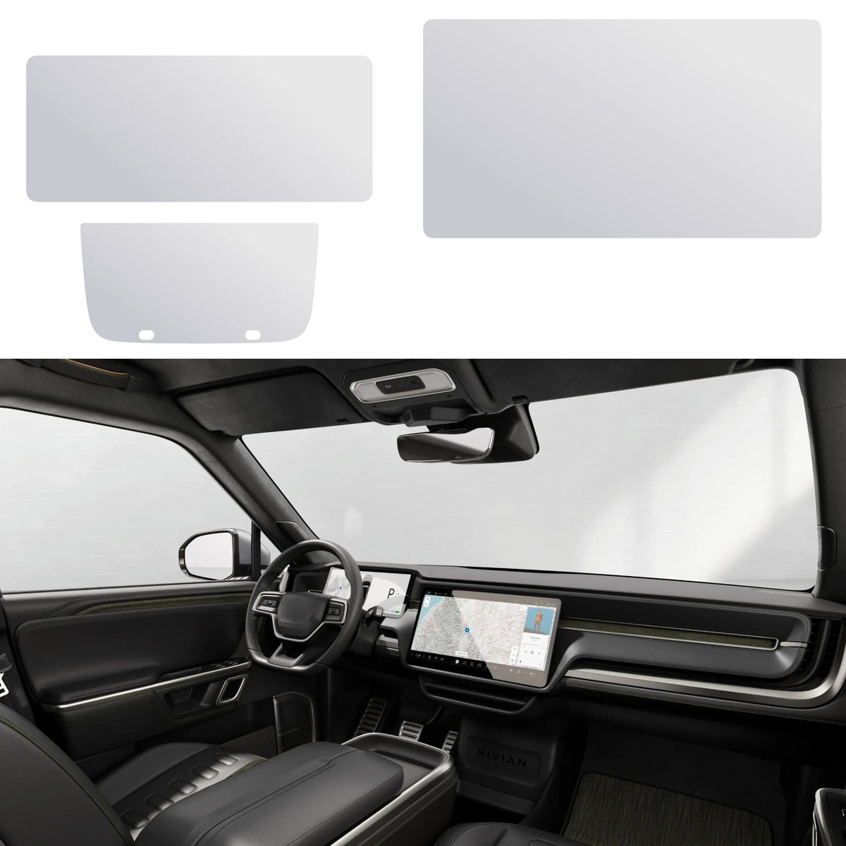 Screen Protectors | 9H Hardness PET for Rivian R1T / R1S 2021-2026