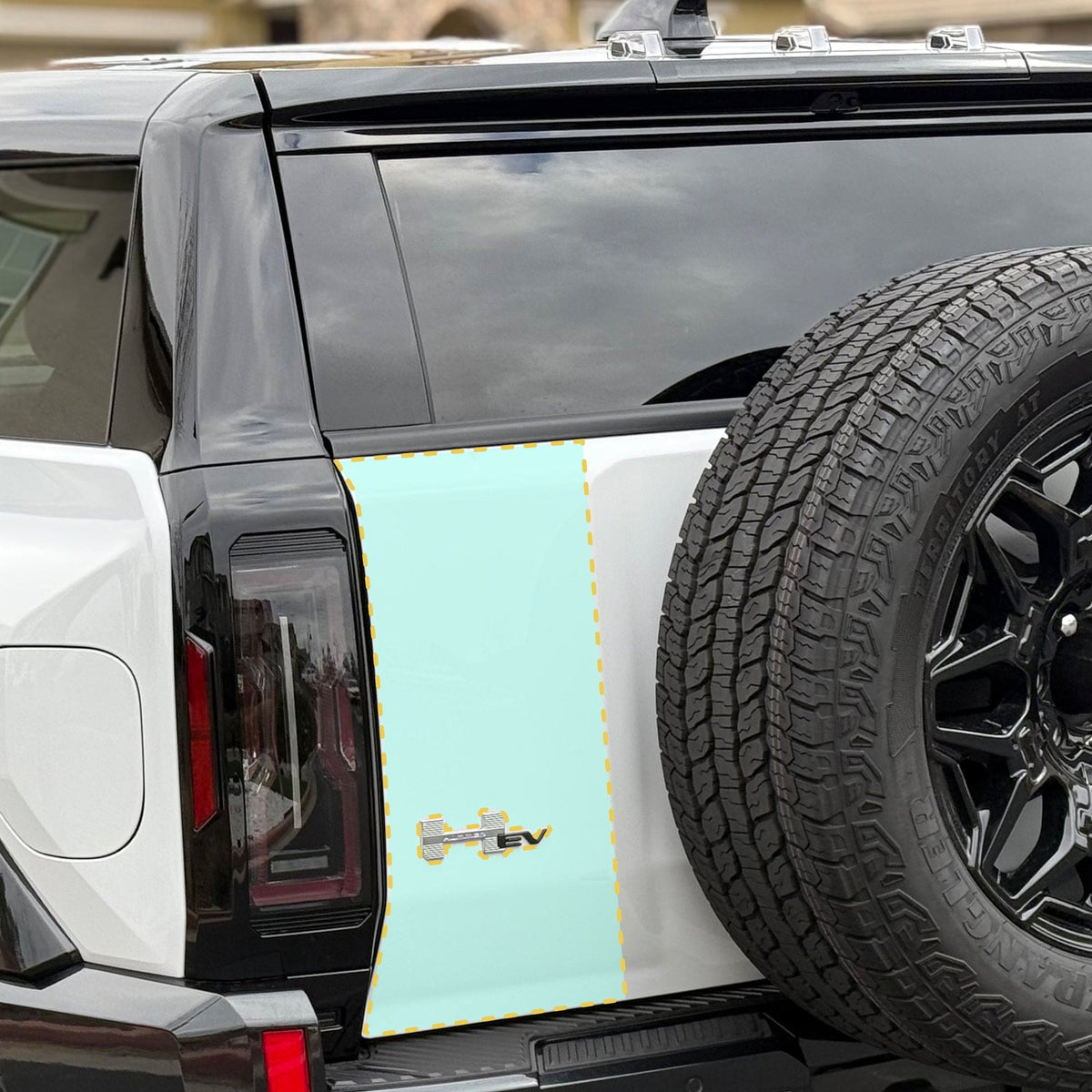 Swing Gate PPF | GMC Hummer EV - Partial Paint Protection Film