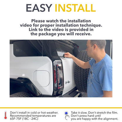 Swing Gate PPF | GMC Hummer EV - Partial Paint Protection Film