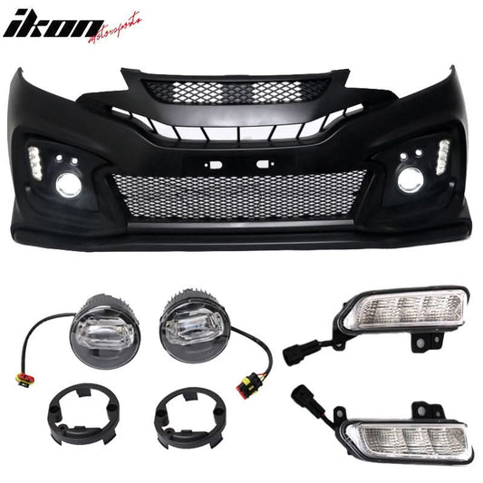 2015-2016Â Honda Fit GK5 Jazz Front Bumper Conversion DLR Foglight PP