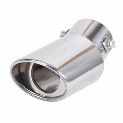Universal Car Muffler Tip Round Stainless Steel Pipe Chrome Tail Muffler Tip Pipe Silver Exhaust Tail Pipe Diameter Stainless Steel Chrome Effect Car Muffler Tips Car Accessories Muffler Universal Stainless Steel For Cars
