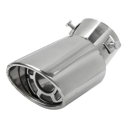 Universal Car Muffler Tip Round Stainless Steel Pipe Chrome Tail Muffler Tip Pipe Silver Exhaust Tail Pipe Diameter Stainless Steel Chrome Effect Car Muffler Tips Car Accessories Muffler Universal Stainless Steel For Cars