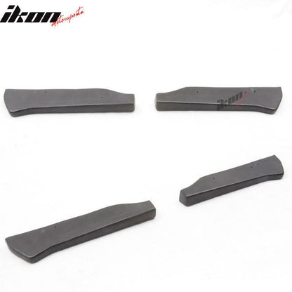 12.5" x 2.5" Universal GT Style Rear Bumper Lip Spats Splitters PU