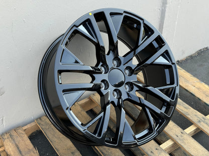 GM3 22x9 6x139.7 +20 78.1 GLOSS BLACK (FITS GMC SILVERADO TAHOE SIERRA)