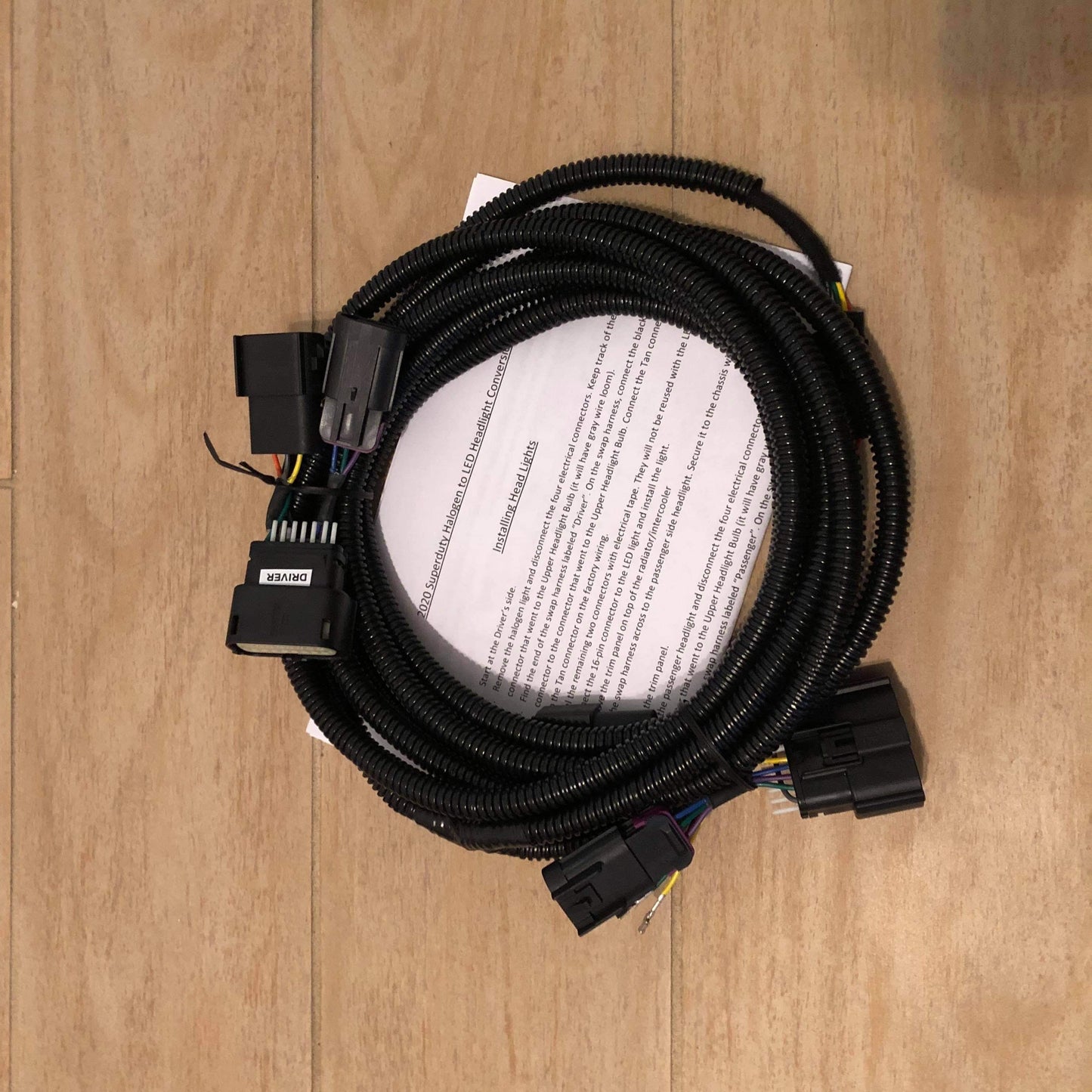 2020-2022 Super Duty Headlight Conversion Harness (Halogen to LED)
