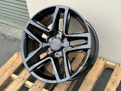 GM5 18X8.5 6X139.7 +24 CB78.1 GLOSS BLACK (FITS GMC SILVERADO TAHOE SIERRA)