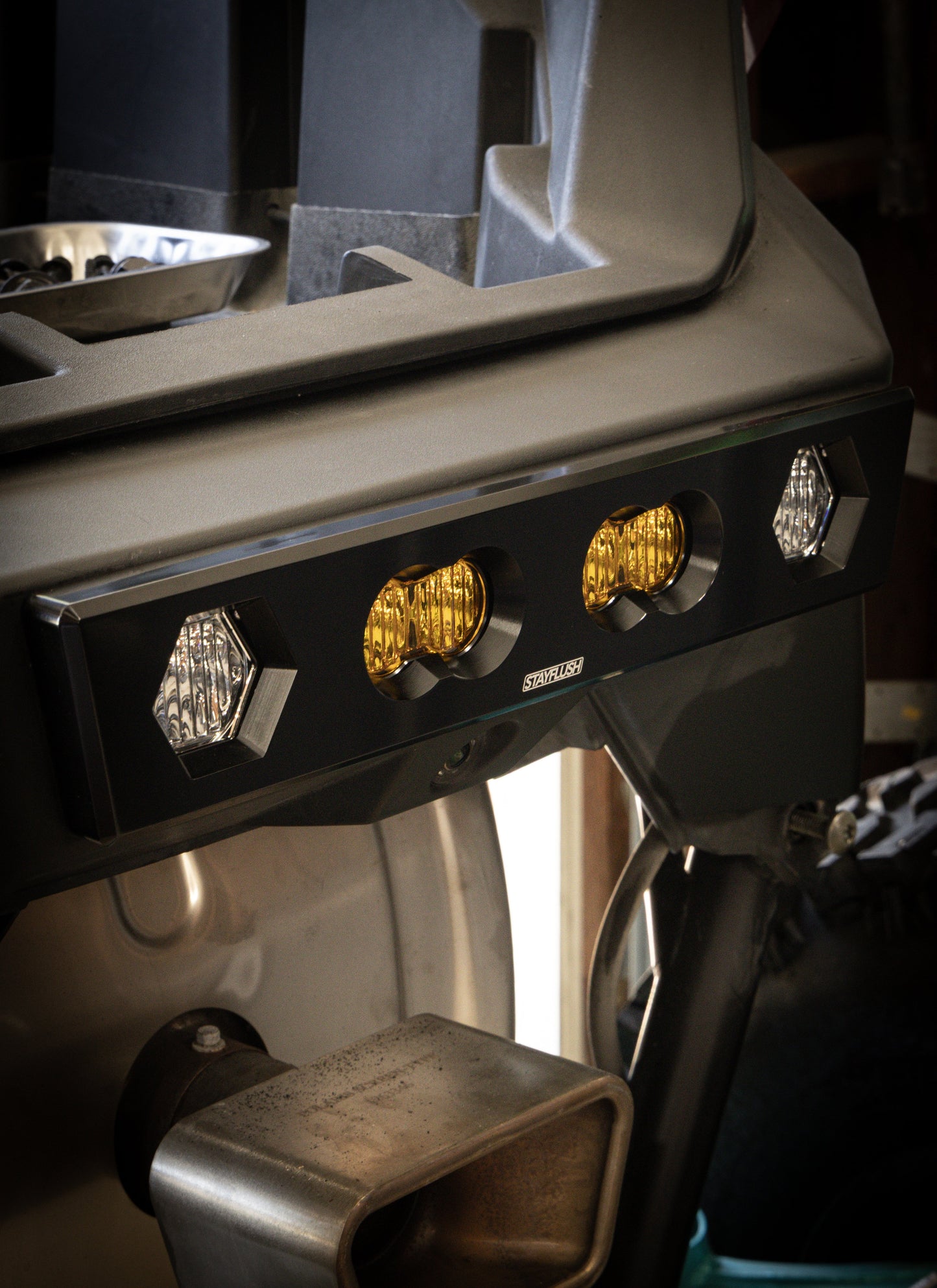 Polaris RZR Pro R Billet Aluminum Rear Chase Light Mount (2020–2025)