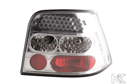 Volkswagen Golf 4 Type 1J Chrome Clear LED Taillights Set (1998 - 2002)
