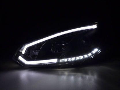 Volkswagen Golf 6 Black LED Headlights with Daytime Running Lights (2008 - 2014)