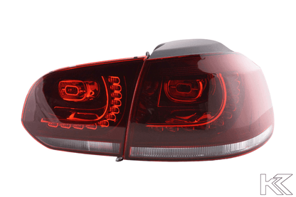 Volkswagen Golf 6 R Style Red LED Taillights Set (2008-2014)