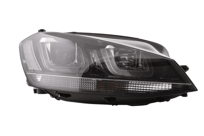 Volkswagen Golf Mk7 Black LED Headlights - R Style Black (12-17)