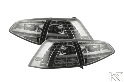 Volkswagen MK7 Golf/GTI/R - Chrome/Smoke LED Tail Lights For Halogen Models (2012-2017)