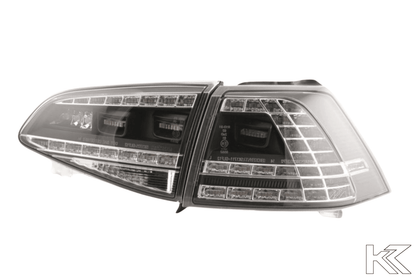 Volkswagen MK7 Golf/GTI/R - Clear/Black LED Tail Lights for Halogen Models (2012-2017)
