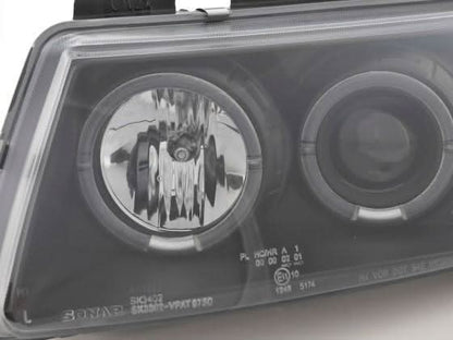 Volkswagen Passat Type 3B 97-00 Black Headlight Set (1997-2000)