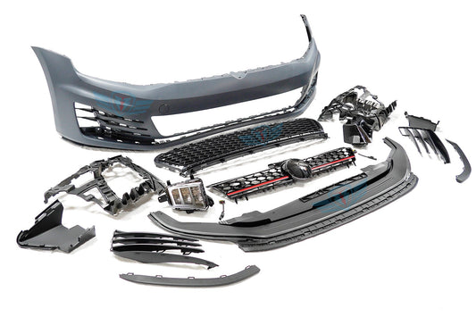 2015-2017 Volkswagen Golf (MK7) GTI Style Polypropylene Front Bumper Conversion Kit | E3Tuning