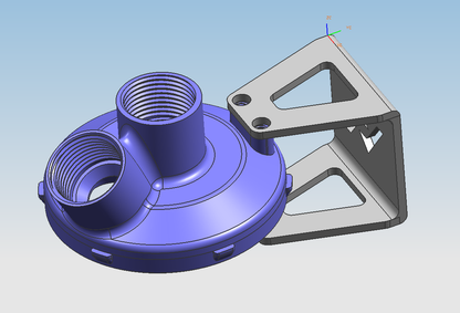 Vorsprung Autowerk Billet PCV Housing Adapter for 3.0T PCV Relocation, Audi 3.0 TFSI Supercharged