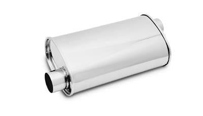 MUFFLER OVAL SS 2.25IN OFFSET