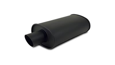 MUFFLER SS BLK 4IN OVAL