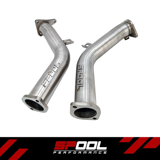 3 Inch VR30DDTT Lower Downpipes Upgrade [Race Downpipes] | Infiniti Q50 Q60 RZ34 [VR30]