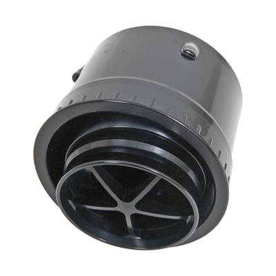 LOUVER ROUND IN-DASH ALUM 2.73