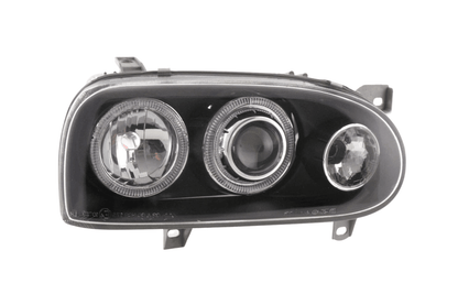 VW Golf 3 type 1HXO, 1 EXO Black Angel Eye Headlights (1991-1997)