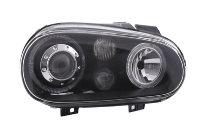 VW Golf 4 (1J) OE+ Black Angel Eyes Headlights- (1998-2003)
