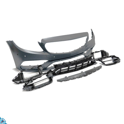 2019-2021 Mercedes-Benz C-Class Facelift (W205) C63 AMG Style Polypropylene Front Bumper Conversion Kit | E3Tuning