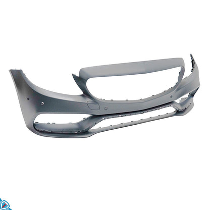 2015-2018 Mercedes-Benz C-Class Pre-Facelift (W205) C63 AMG Style Polypropylene Front Bumper Conversion Kit | E3Tuning