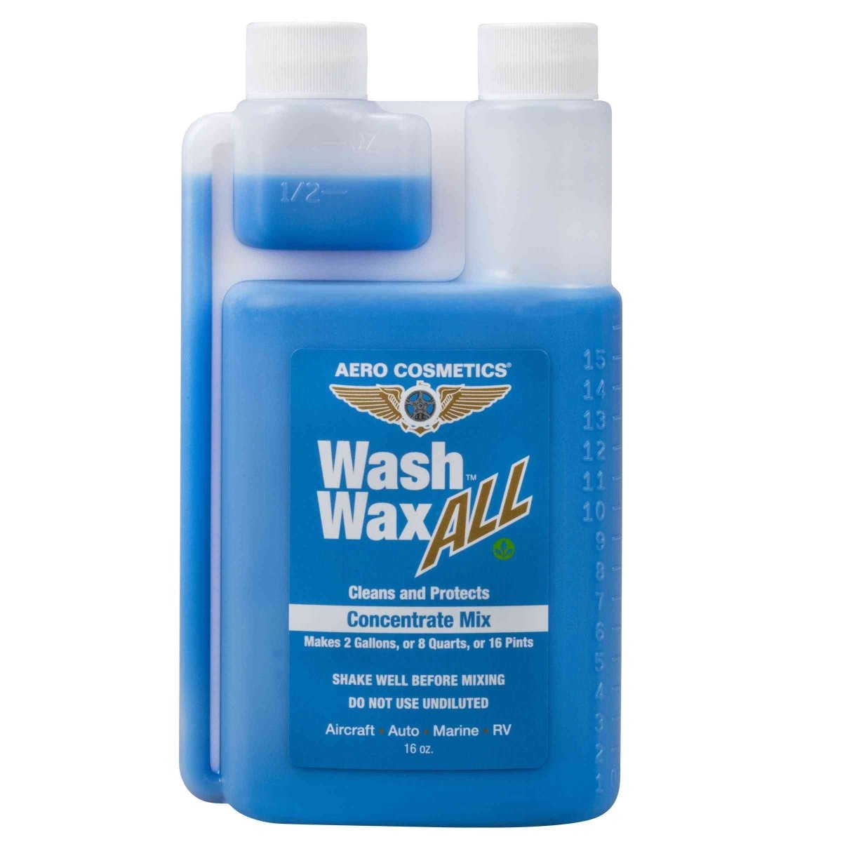 Wash Wax ALL™ 16 Fl. oz [Makes 2 Gallons] Concentrate - Waterless Wash Cleaner and Protectant