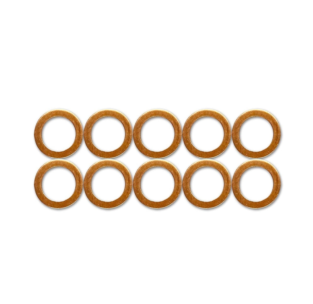 10mm / M10 / AN3 / 1/8" BSP Copper Crush Washers (10 Pack)
