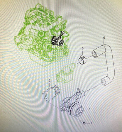 Water Pump to Thermostat Coolant Hose for Roxor