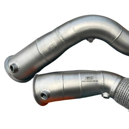 WCE S55 Downpipes w/ Flex Section - F80 M3 / F82 M4 / F87 M2c