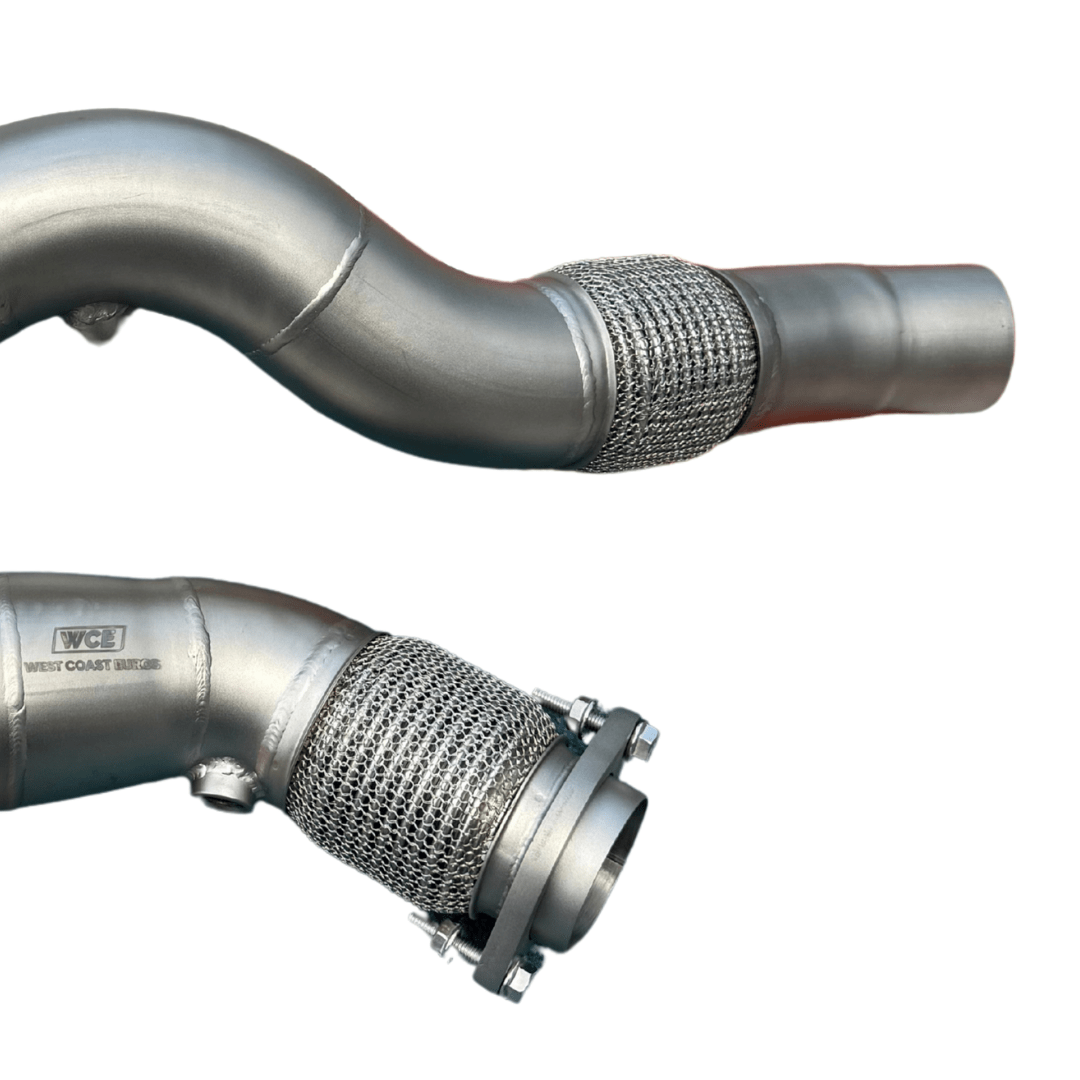 WCE S55 Downpipes w/ Flex Section - F80 M3 / F82 M4 / F87 M2c