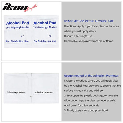 2001-2012 Ford Escape & Mazda Tribute & Mercury Mariner Smoke Visor Wi