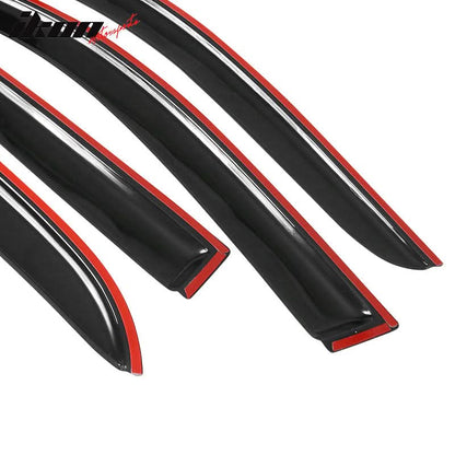 2003-2007 Honda Accord 4Door Acrylic 4PC Tape On Window Visors Guard