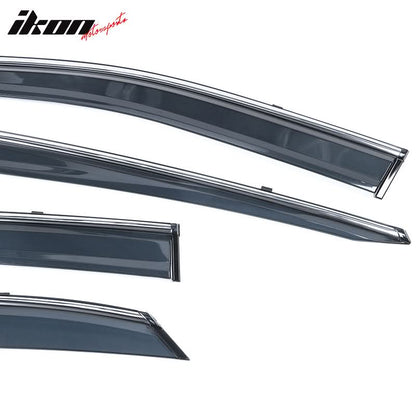 2016-2022 Lexus RX350 RX450H AL20 Tape On Window Visor W/ Chrome Trim