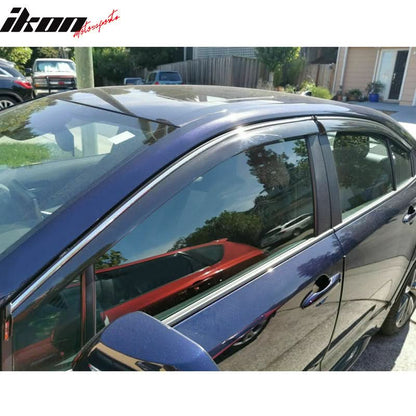 2020-2025 Toyota Corolla Sedan Window Visors Tape On Rain Guard 4PC