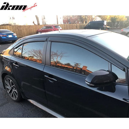 2020-2025 Toyota Corolla Sedan Window Visors Tape On Rain Guard 4PC