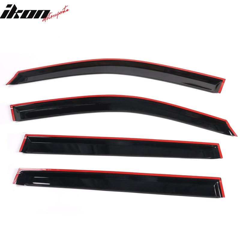 2014-2019 Toyota Highlander Acrylic 4PC Window Visors Tape On Guard