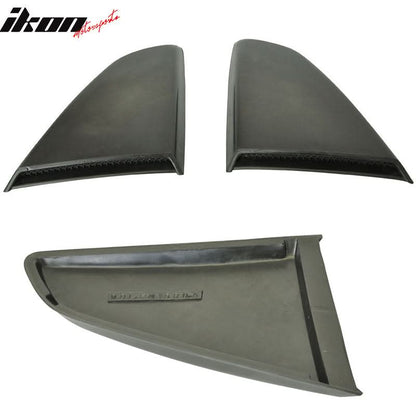 2015-2023 Mustang R Style Side Quarter Window Louver PU Painted