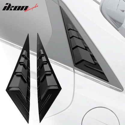 2021-2023 Hyundai Elantra 4DR 2PC Rear Side Vent Window Louver ABS
