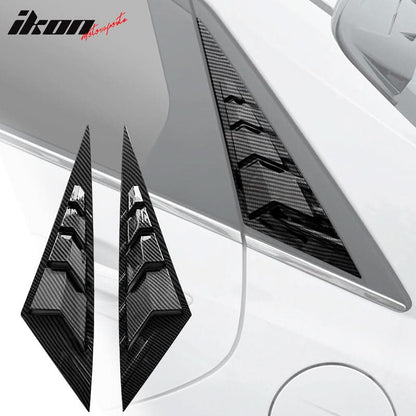 2021-2023 Hyundai Elantra 4DR 2PC Rear Side Vent Window Louver ABS