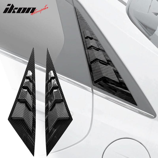 2021-2023 Hyundai Elantra 4DR 2PC Rear Side Vent Window Louver ABS