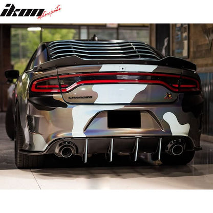 2011-2023 Dodge Charger Unpainted Rear Side Window Louver Air Vent ABS
