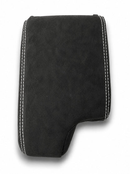 Charcoal Black Alcantara 9002 Console Armrest Cover For BMW E36 E46 1994-2006