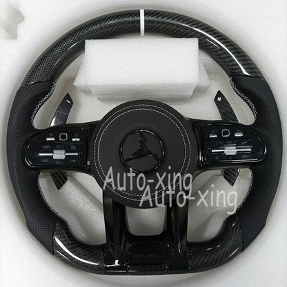 Mercedes-Benz 2020+ AMG Performance Style Customizable Steering Wheel (Fits 2010+ All Models)