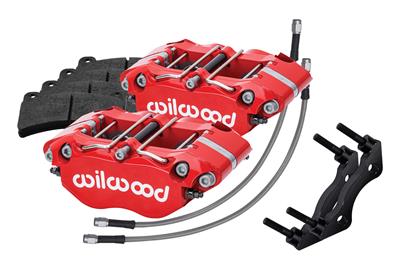 CALIPERS REAR ALUM RED KIT