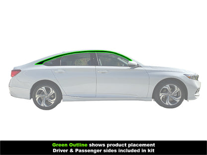 2018-2022 Xgen Accord Window Chrome Delete Gloss Black