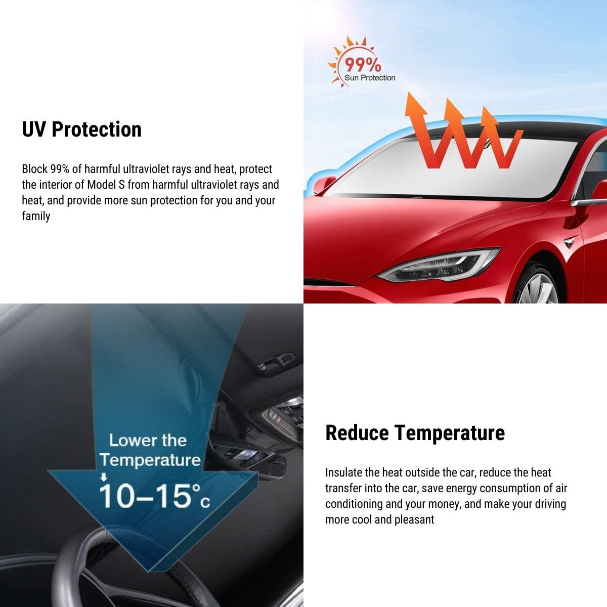 Windshield Sunshade for Tesla Model S